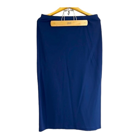 Lauren Ralph Lauren Navy Blue Petites Skirt Size Large Petite - Picture 2 of 4